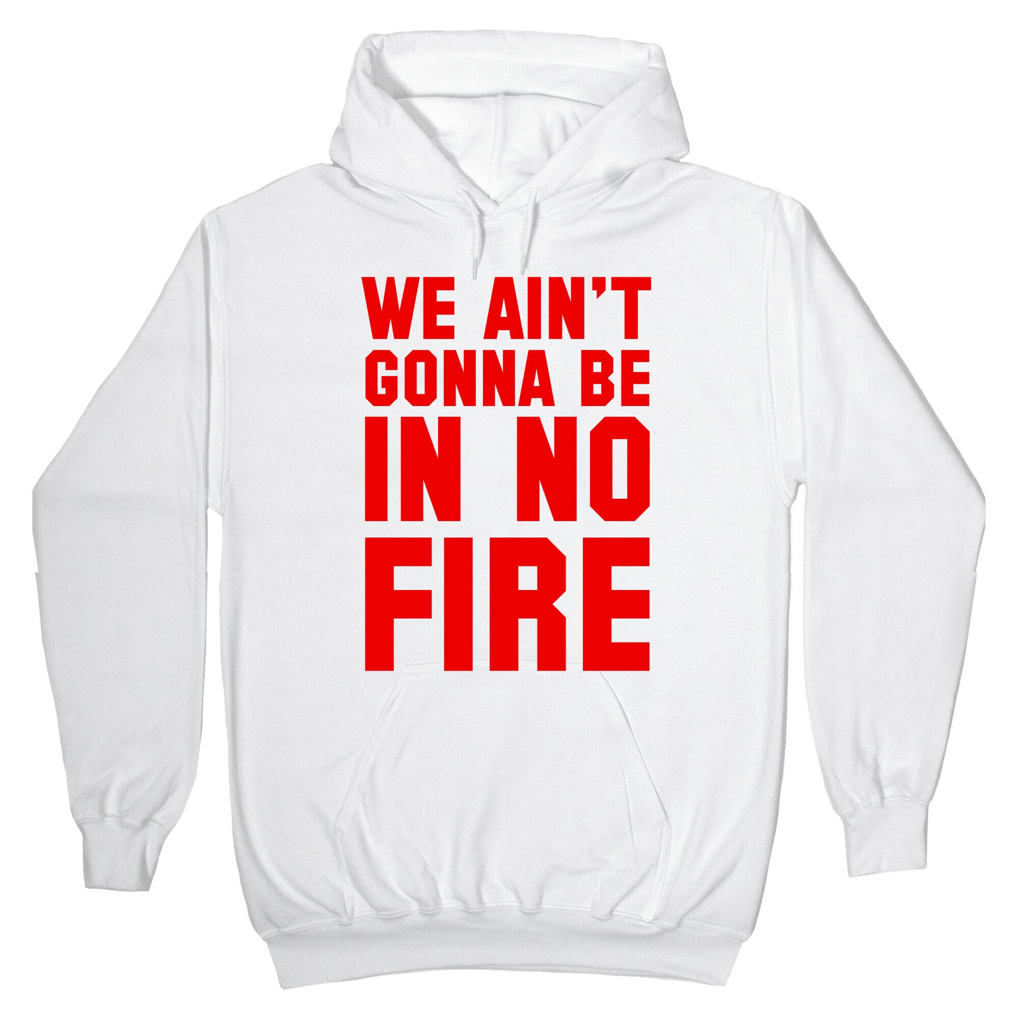 We Ain't Gonna Be in No Fire Hoodie